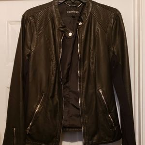 Express Faux Leather Moto Jacket